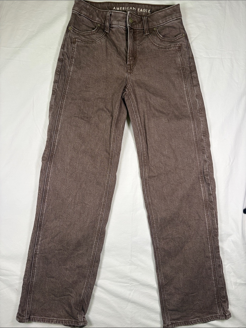 American Eagle Outfitters Straight Leg Brown Jeans